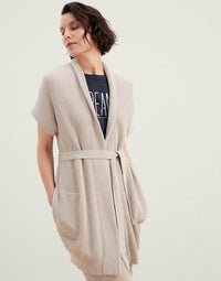 Brunello Cucinelli Chunky-Knit Sleeveless Cardigan