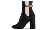 LOUIS VUITTON Silhouette Ankle Boots Women's Black
