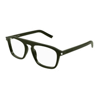SAINT LAURENT Acetate Irregular Shape Eyeglass Frames Men's Green