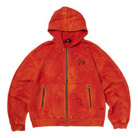 Thug Club Two Tone Washed Zip-Up Hoodie 'Red' TC26SS0401