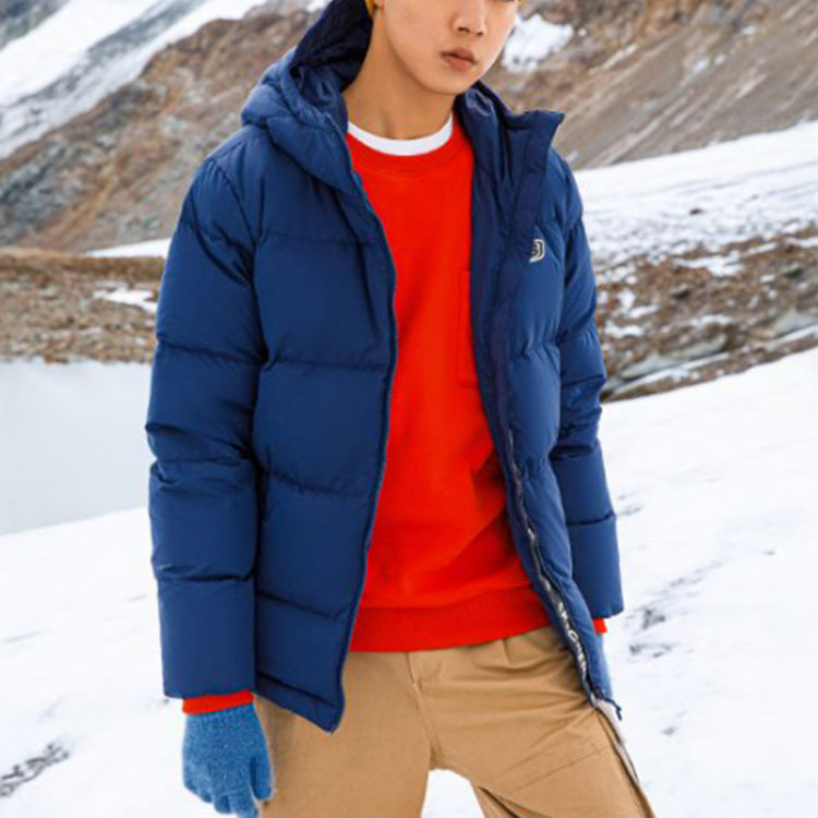 Skechers Solid Color Sports Casual Hooded Down Jacket 'Multi-Color' L420M146
