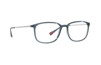 PRADA Plastic Metal Irregular Shape Eyeglass Frames Men's Blue