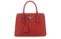 PRADA Leather Handbag Handbag Unisex Red