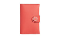 HERMES R.M.S Evercolor Leather Card Holder Women's Peach Pink