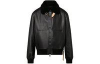 LOUIS VUITTON Leather Jacket Men's