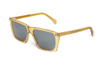 CELINE Acetate Irregular Shape Sunglasses Men's Gold