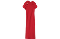 Loro Piana Short-Sleeved Dresses Women's Red