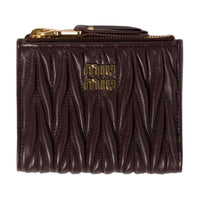 MIU MIU Leather Wallet Women's Root Color