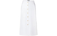 LOUIS VUITTON Casual Long Skirt Women's White