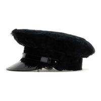 PRADA Feather-embellished Baker Boy Hat