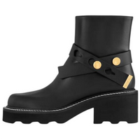LOUIS VUITTON LV Beaubourg Ankle Boots 4cm Women's Black