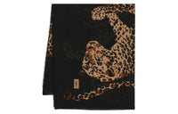 SAINT LAURENT Pre Owned 1970s Leopard Print Silk Scarf