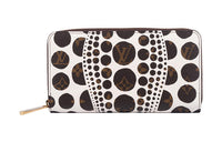 LOUIS VUITTON Yayoi Kusama Collaboration Coated Canvas Wallet Women's Multicolor