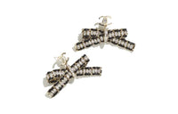 CHANEL Earrings Women's Black