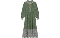 CELINE FW21 Long Sleeved Dress Women's Green