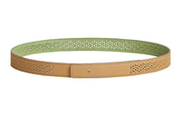 HERMES Leather Belts Women's Green