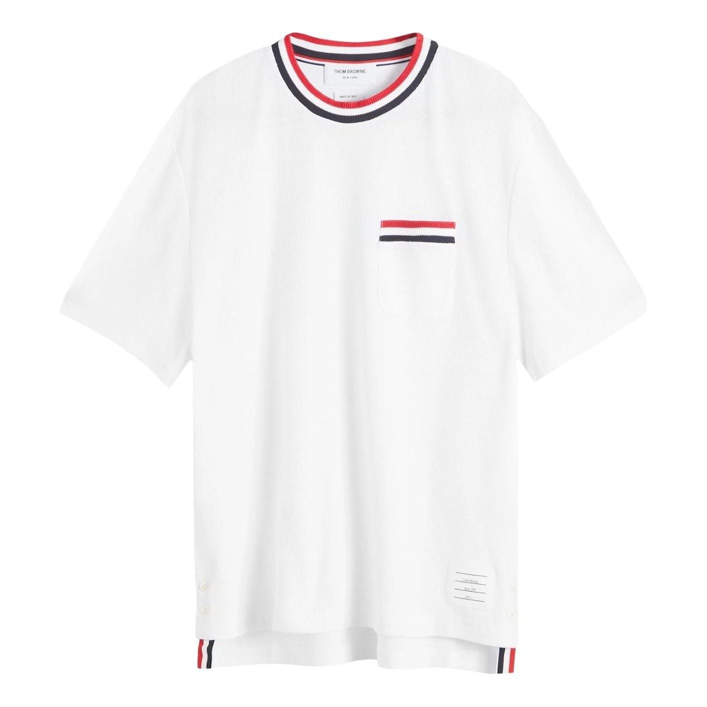 THOM BROWNE Short Sleeve T-Shirt 'White' MJS259A-J0153-100
