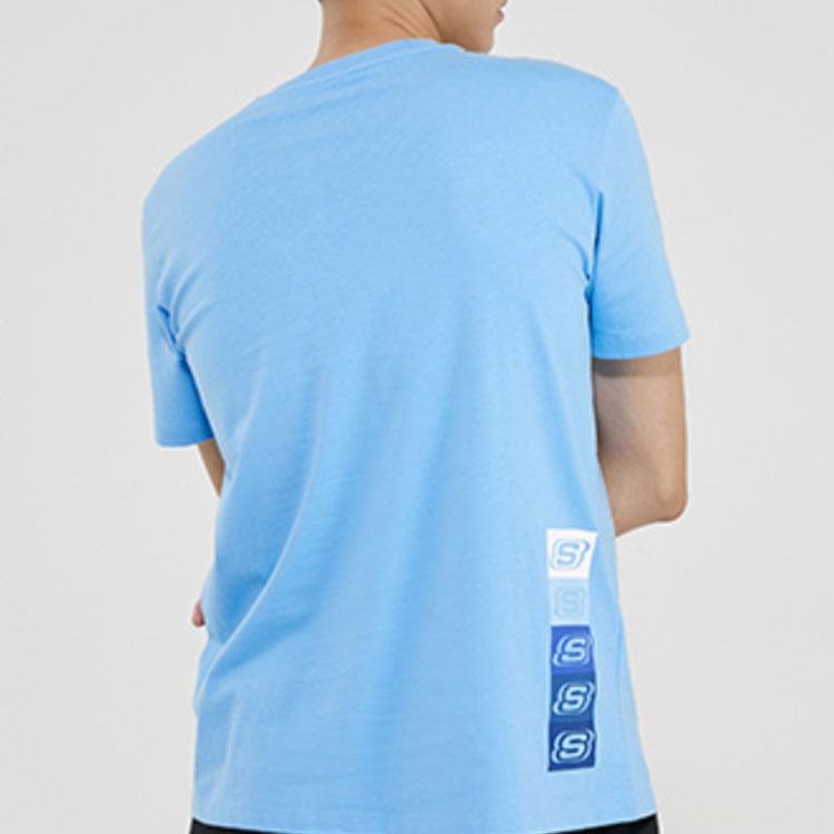 Skechers Knit Short Sleeve Sports Tee 'Multi-Color' L220M165
