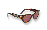 DIOR Acetate Cat Eye Sunglasses Women's Havana Color