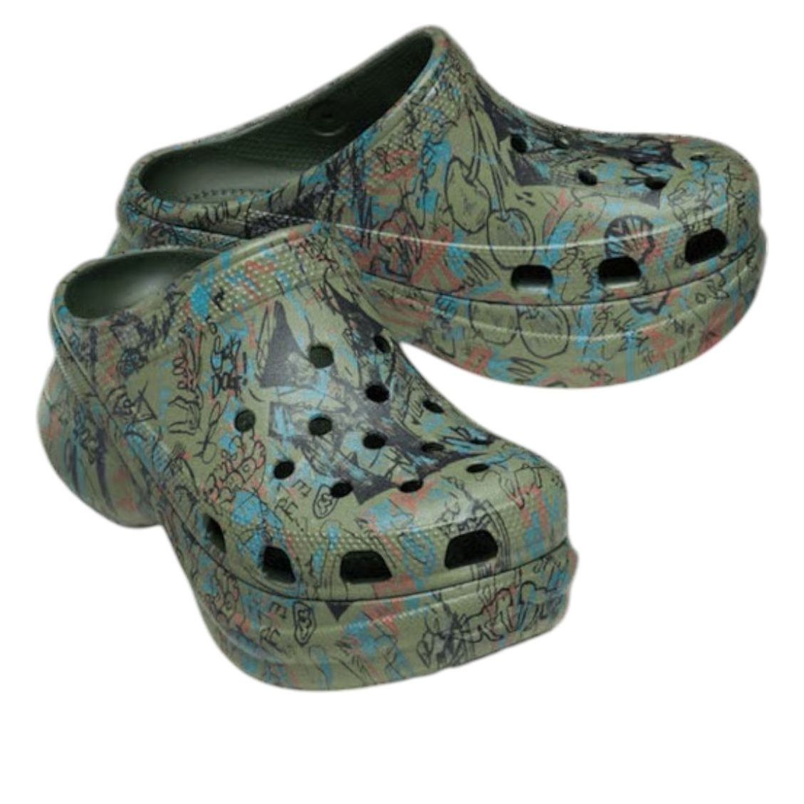 (WMNS) Crocs x Mowalola Classic Bae Clog 'Forest' 211078-3UR