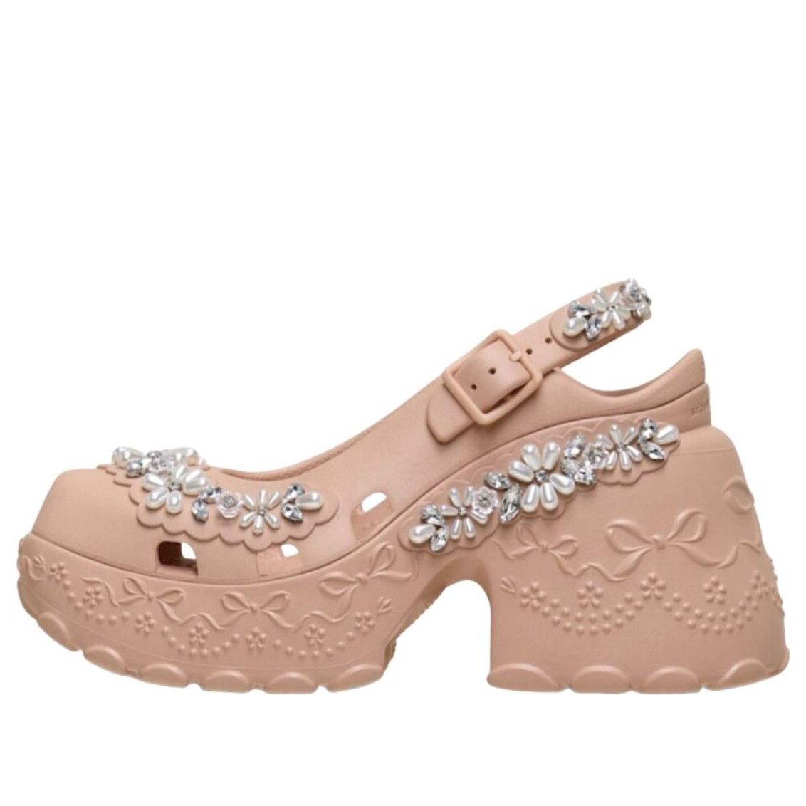 (WMNS) Crocs x Simon Rocha Ballerina Platform 'Pink Caramel' 211079-7AF