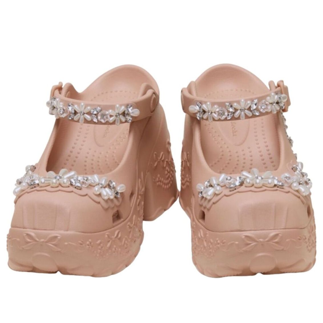 (WMNS) Crocs x Simon Rocha Ballerina Platform 'Pink Caramel' 211079-7AF