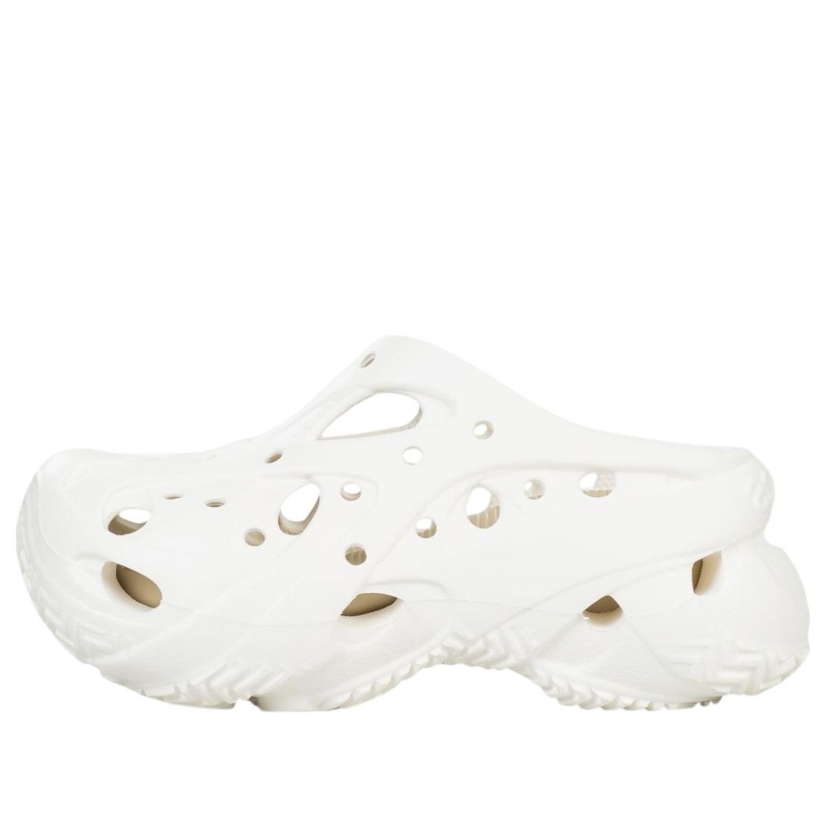 (WMNS) Crocs Caged Clog 'Chalk' 211141-0WV