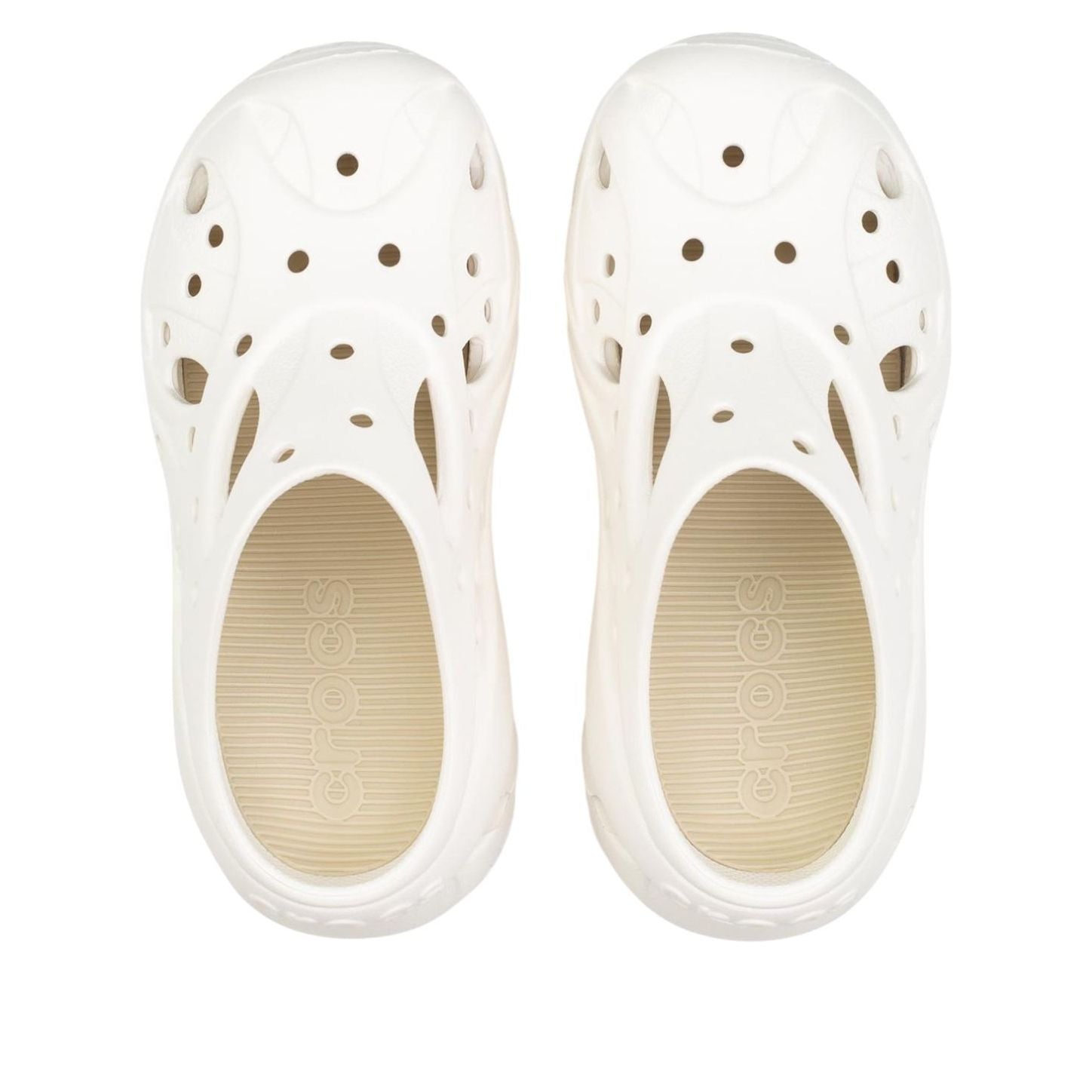 (WMNS) Crocs Caged Clog 'Chalk' 211141-0WV