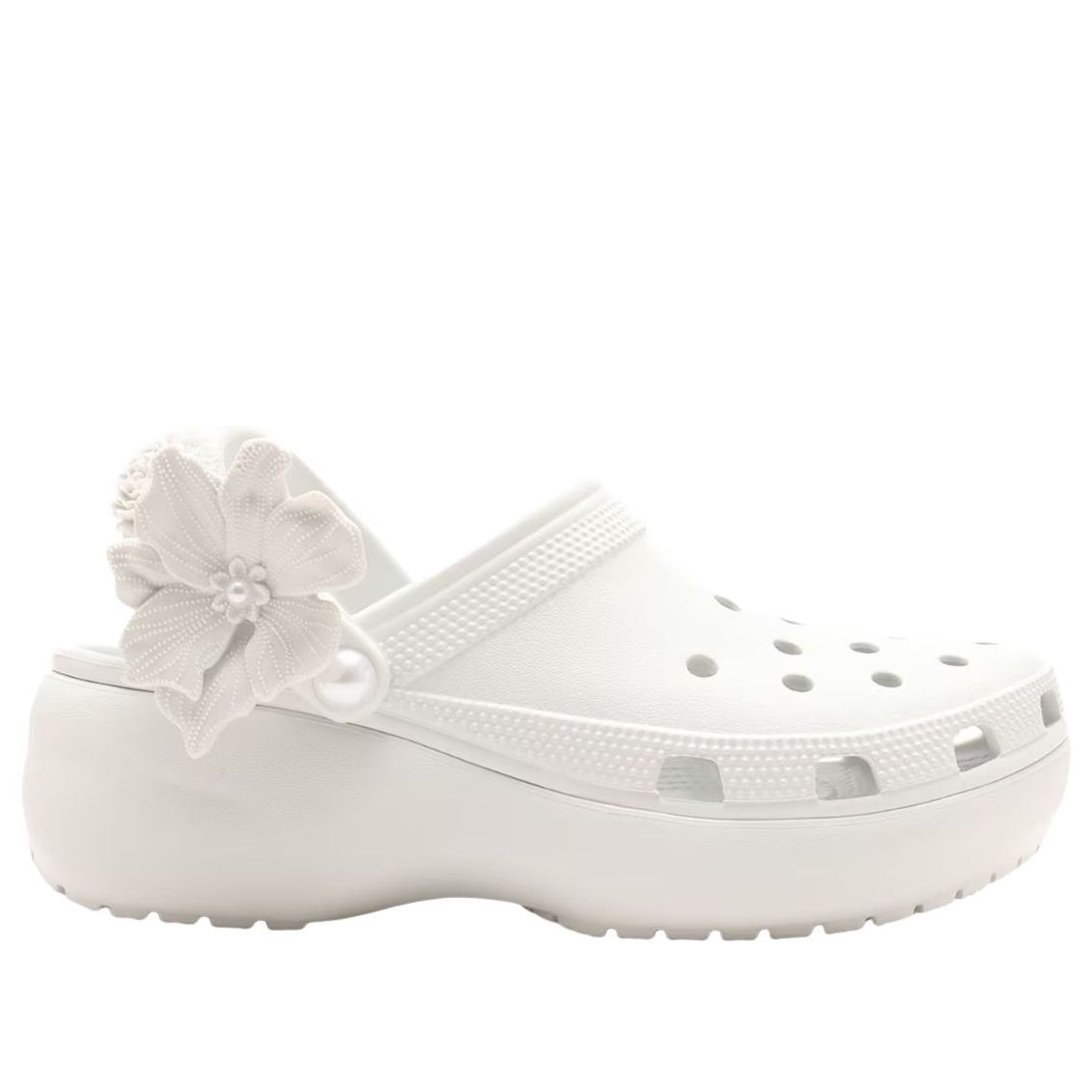 (WMNS) Crocs Classic Platform Bouquet Clog 'Moonlight' 211292-1NK