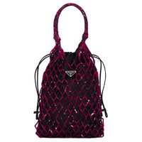 PRADA Nylon Handbags Crossbody Bags Women's Fuchsia