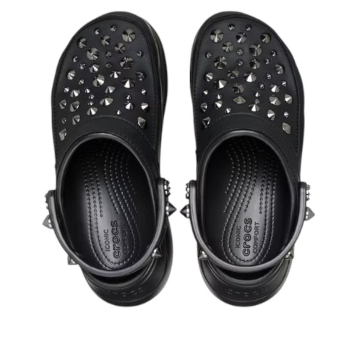(WMNS) Crocs Bae Studded Clog 'Black' 211626-001