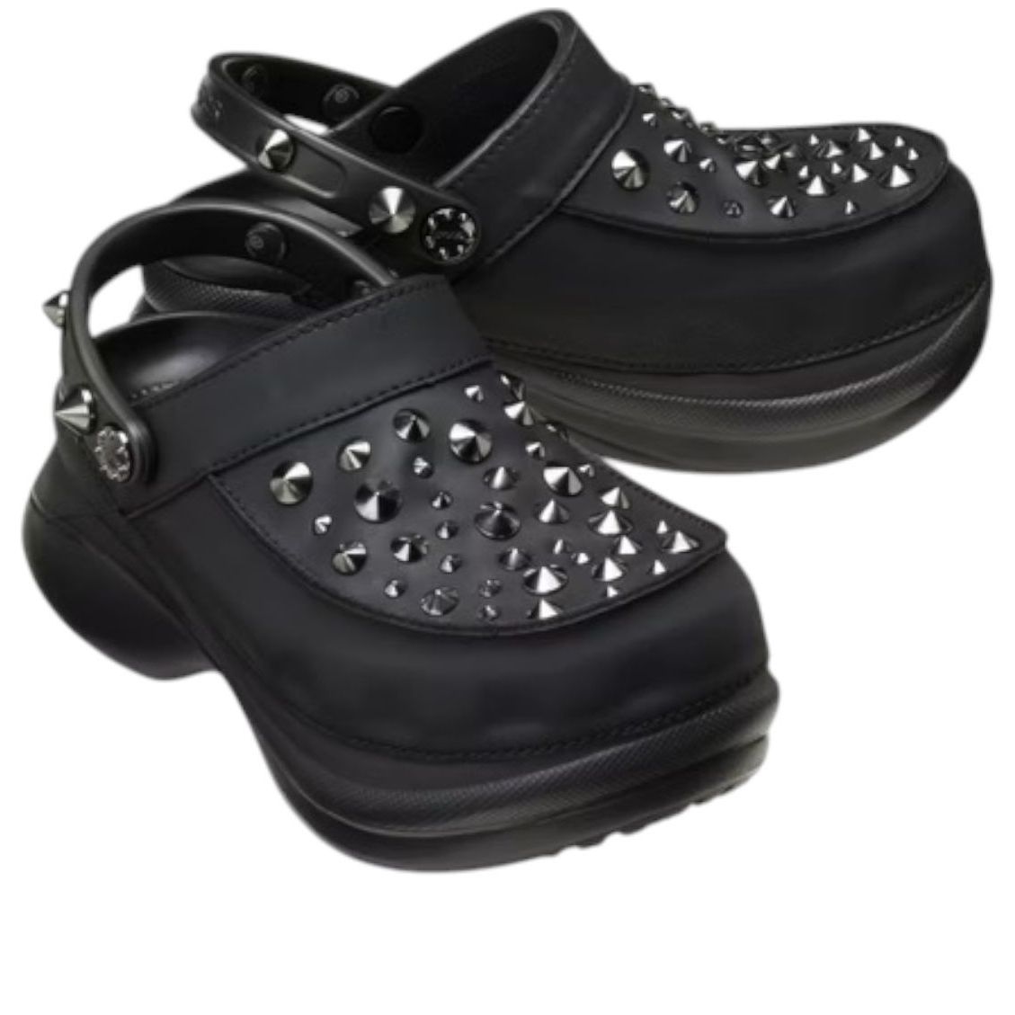 (WMNS) Crocs Bae Studded Clog 'Black' 211626-001