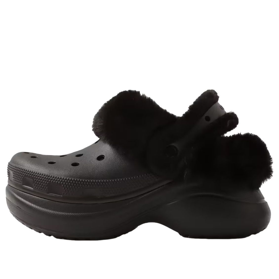 (WMNS) Crocs Bae Lined Clog 'Black' 211753-001