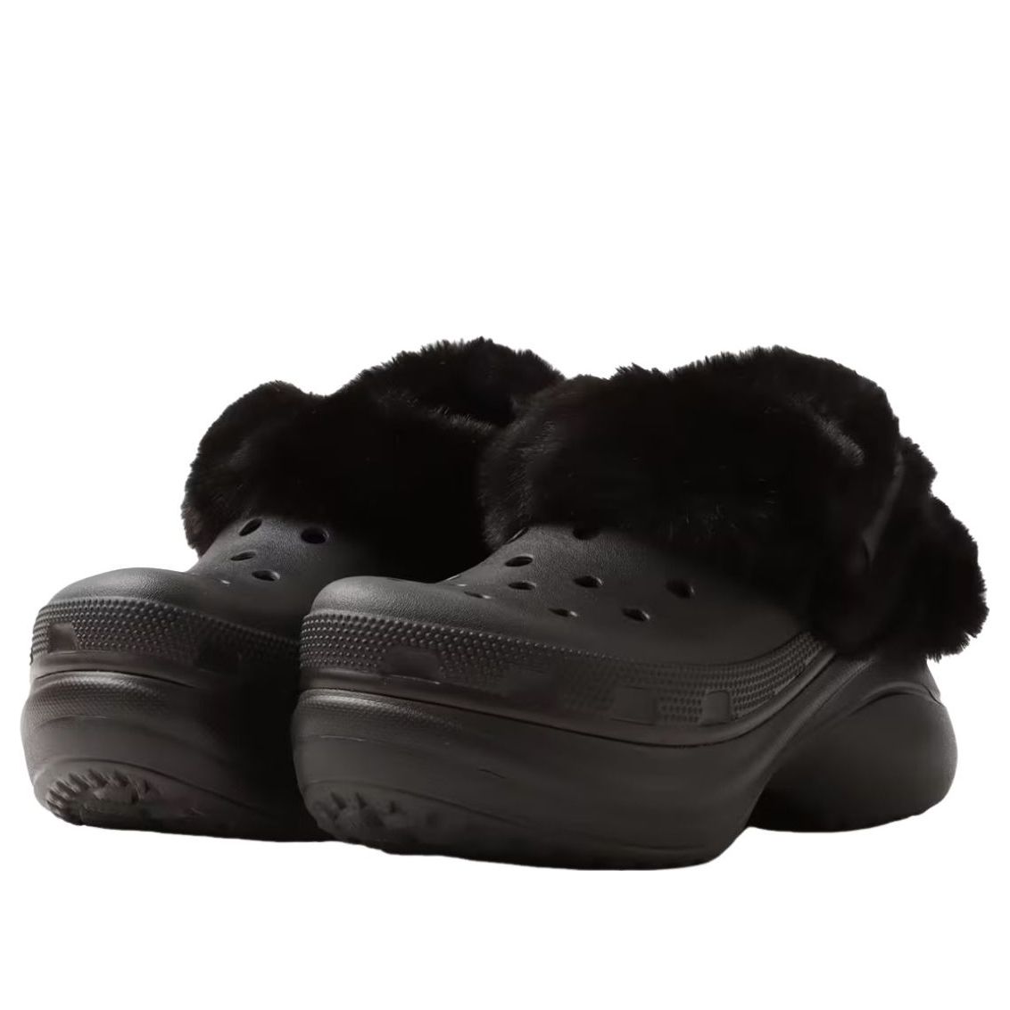 (WMNS) Crocs Bae Lined Clog 'Black' 211753-001