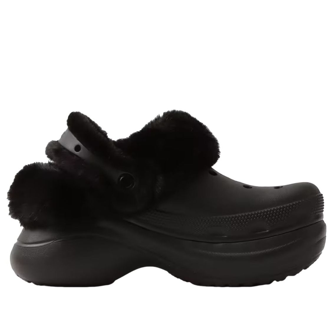 (WMNS) Crocs Bae Lined Clog 'Black' 211753-001
