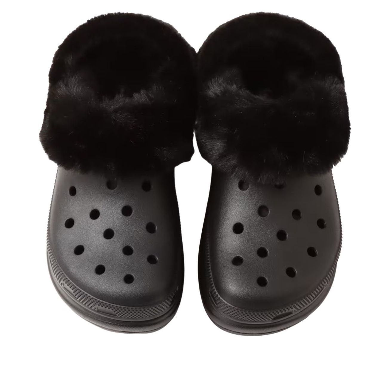 (WMNS) Crocs Bae Lined Clog 'Black' 211753-001