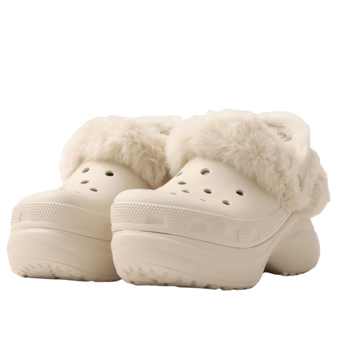 (WMNS) Crocs Bae Lined Clog 'Stucco' 211753-160