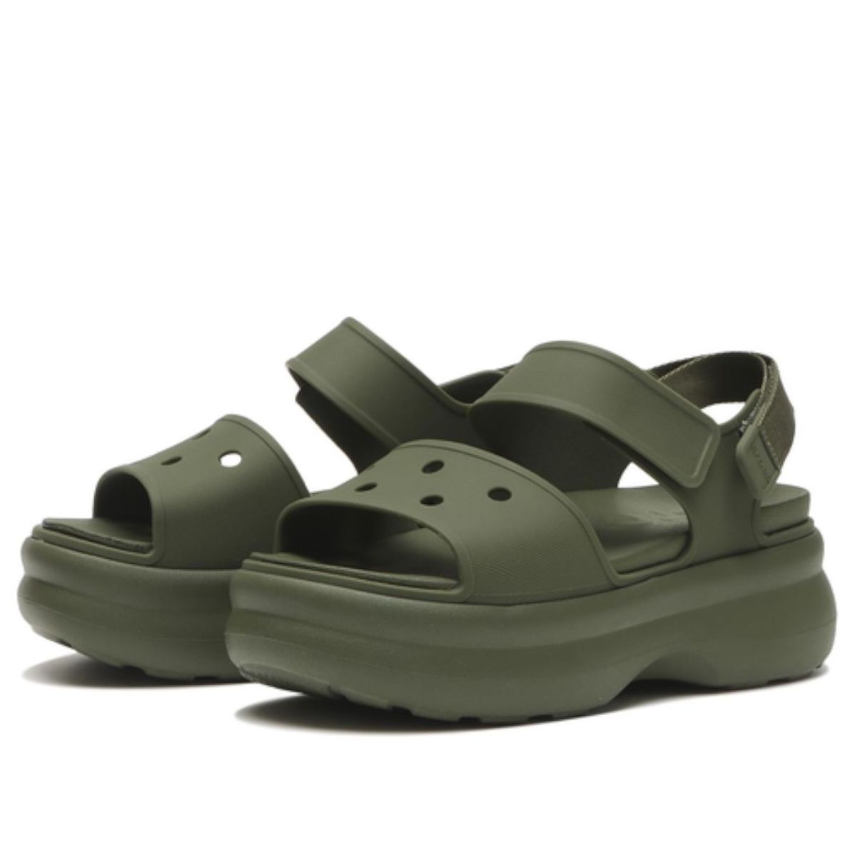 (WMNS) Crocs Soho Y-Strap Sandal 'Army Green' 211755-309