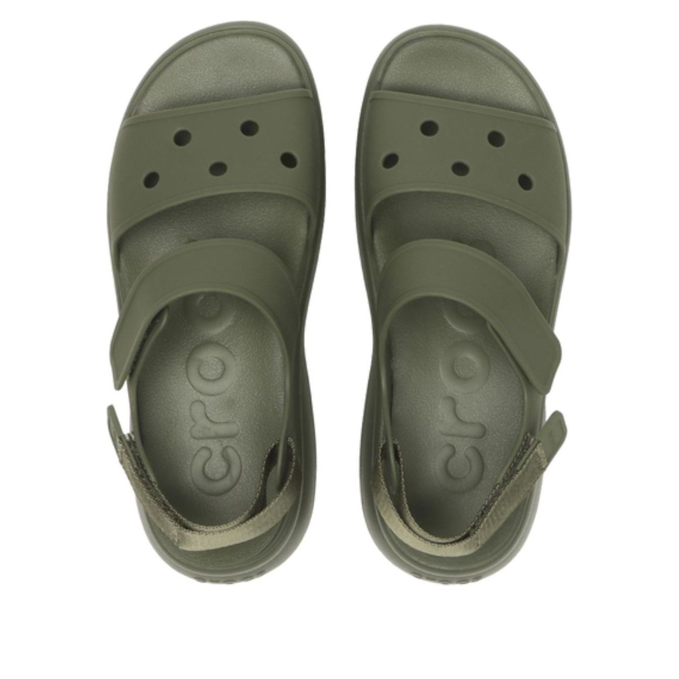 (WMNS) Crocs Soho Y-Strap Sandal 'Army Green' 211755-309