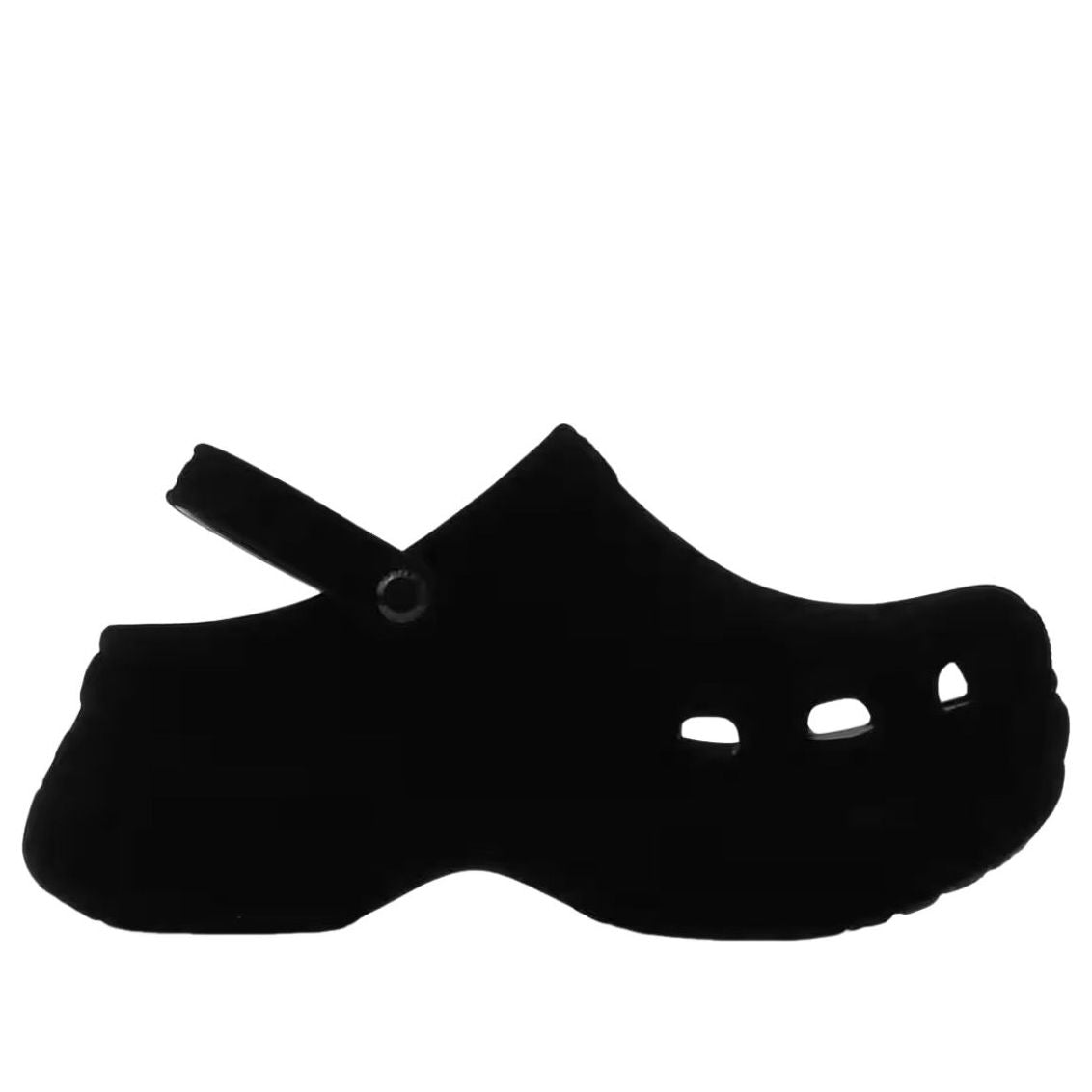 (WMNS) Crocs Bae Velvet Clog 'Black' 211919-001