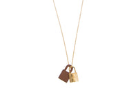 HERMES Necklaces Women's Gold, Brown