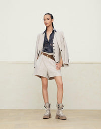 Brunello Cucinelli Sleeveless Cropped Shirt