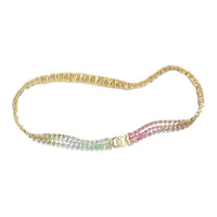 CHANEL Logo Identification Metal Waist Chains Women's Gold