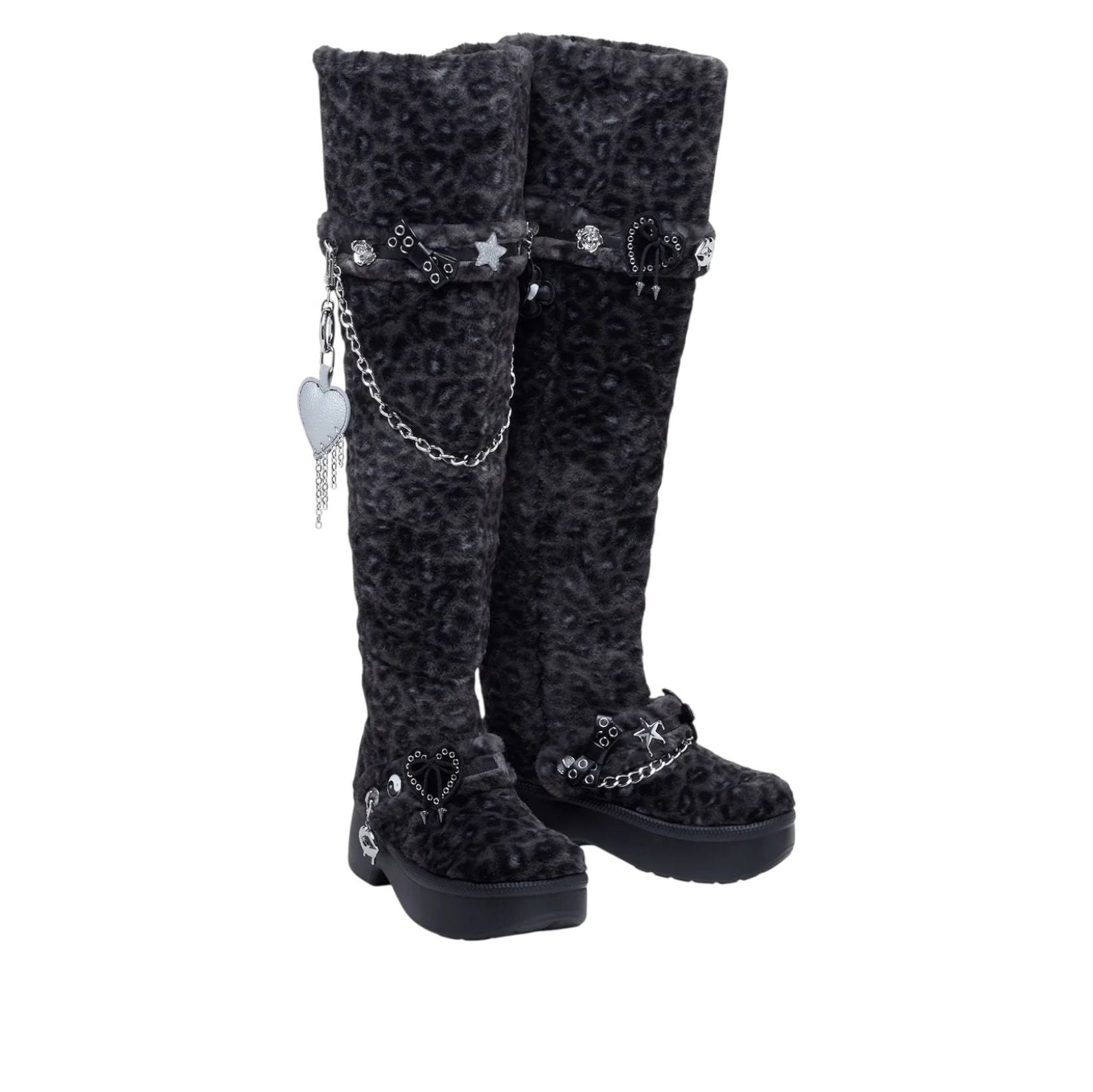 (WMNS) Crocs Classic Unfurgettable Boot 'Leopard' 212387-0CU