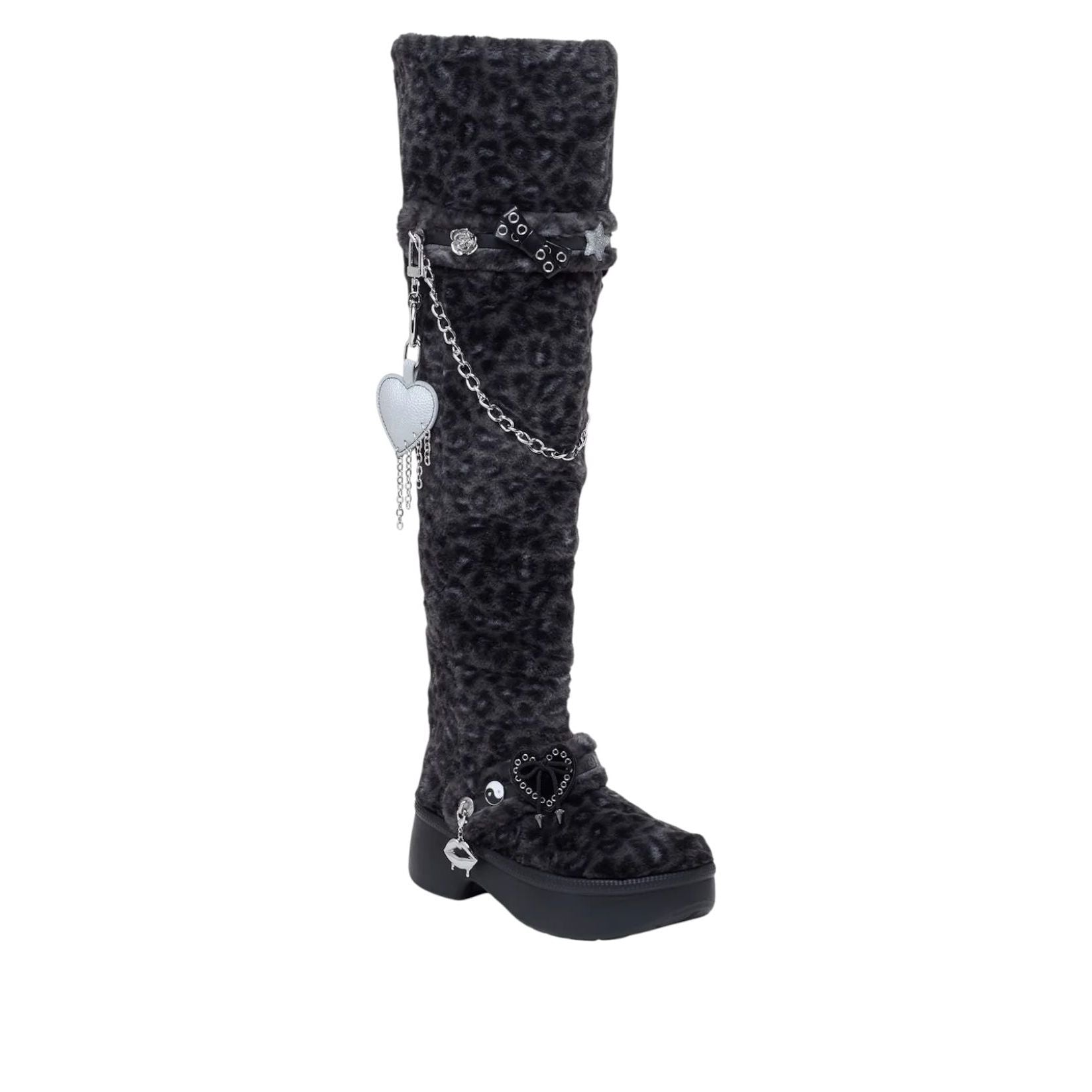 (WMNS) Crocs Classic Unfurgettable Boot 'Leopard' 212387-0CU