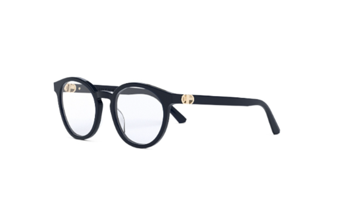 DIOR - Irregular Shape Eyeglass Frames Men's Black