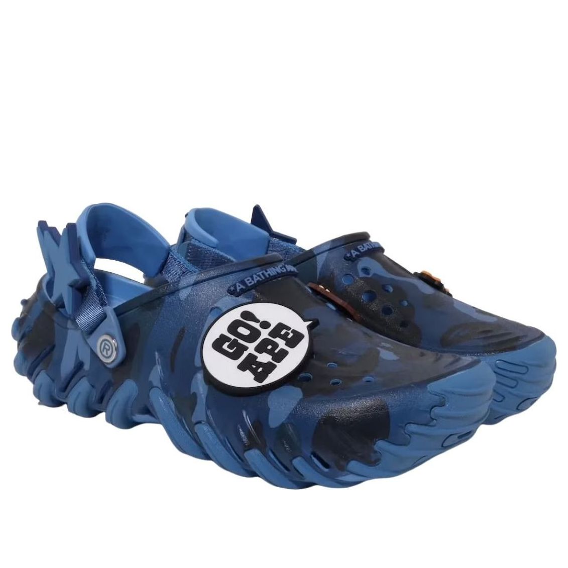 Crocs x BAPE Echo RO Clog 'Blue Camo' 213140-4SN
