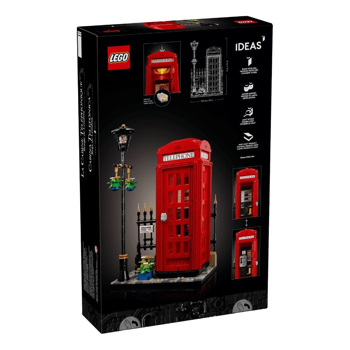 LEGO Red London Telephone Box 21347