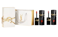 SAINT LAURENT Double Black Tube Lip Gloss Mirror Finish Easy-to-Blend Long-Lasting Complexion 5.5ml+5.5ml