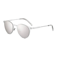 DIOR Metal Oval Sunglasses Unisex Silver